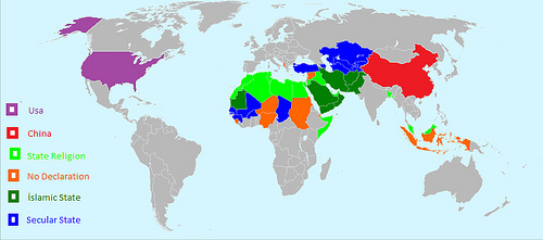 China USA islam states